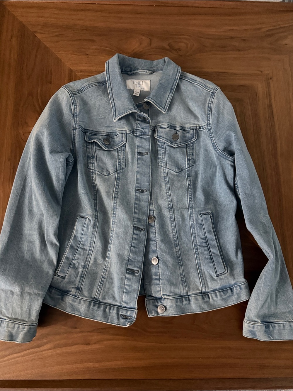 Time and Tru Light Blue Denim Jacket